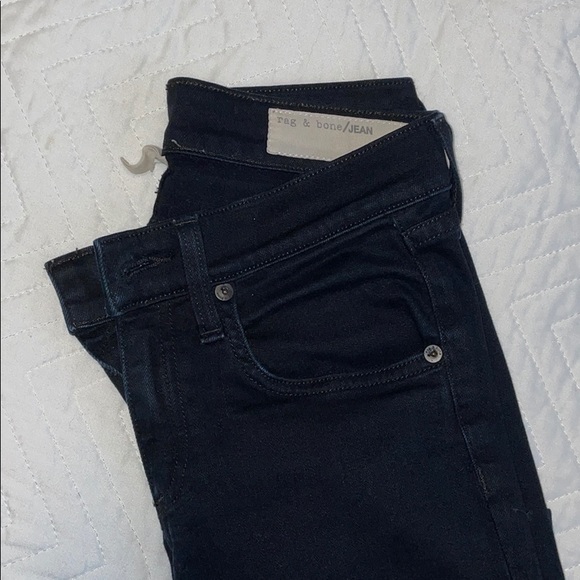 RAG & BONE - Dark Navy Jeans with Rips - Picture 2 of 5
